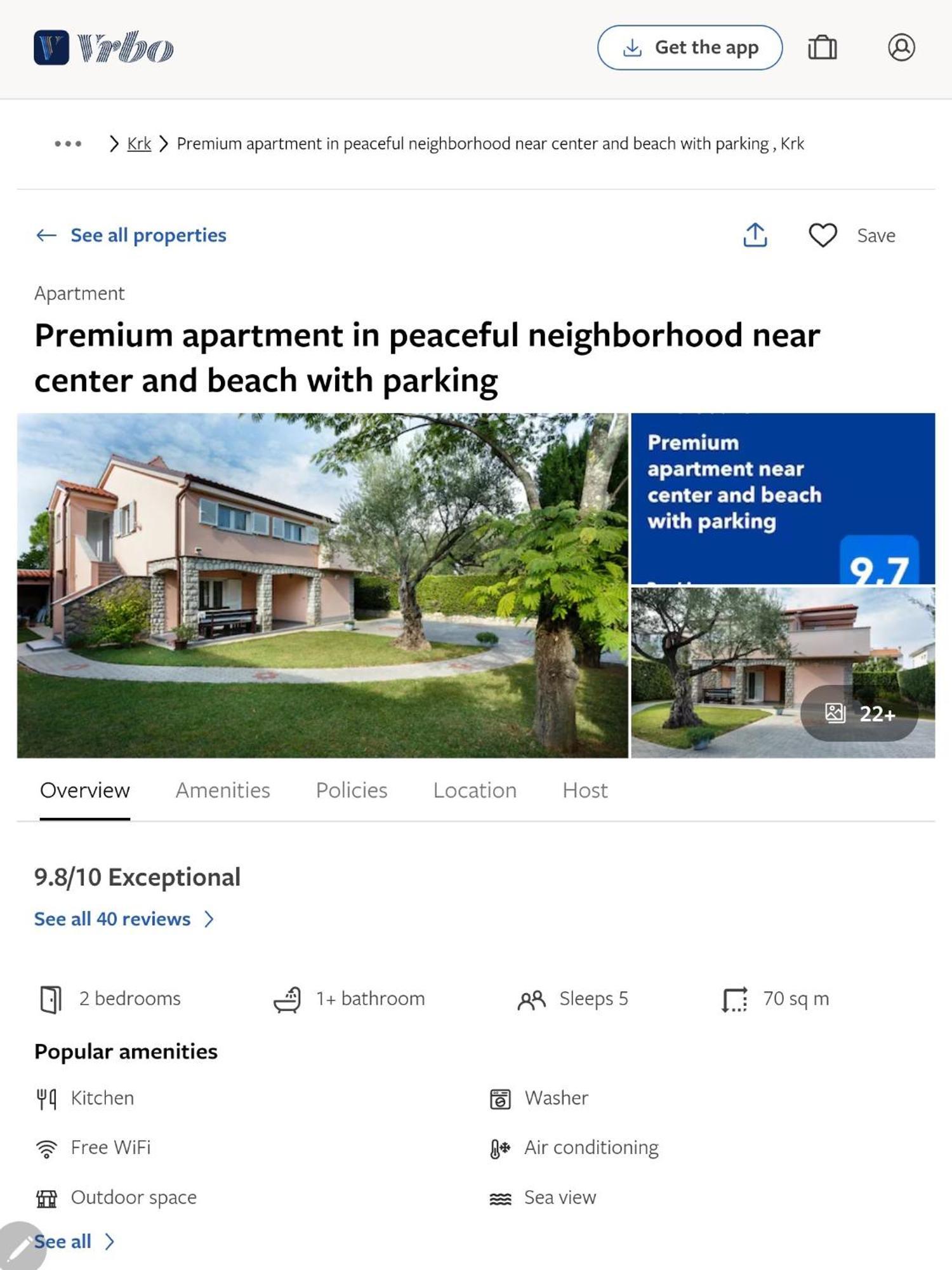 Premium Apartment Near Center And Beach With Parking Кърк Екстериор снимка